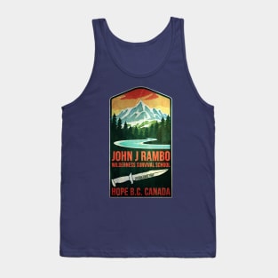 John J Rambo Wilderness Survival School Tank Top